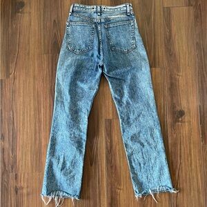 Rag & Bone Hyfield Eyelet Ruth High Rise Straight Leg Jeans Women’s Size 23